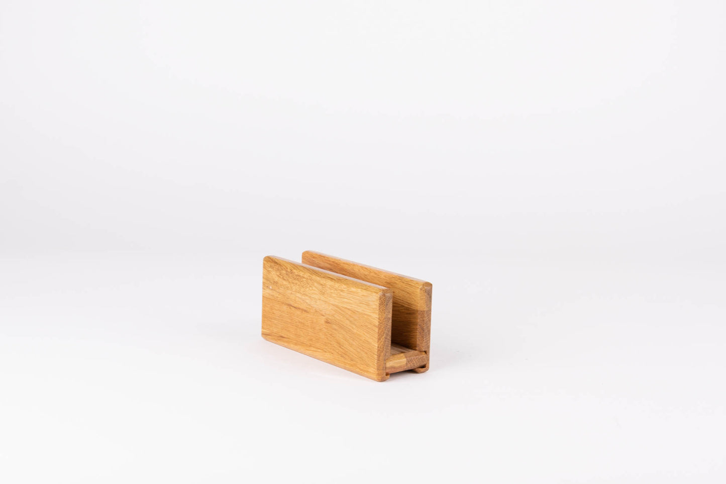 Oak Wood Vertical Laptop Holder