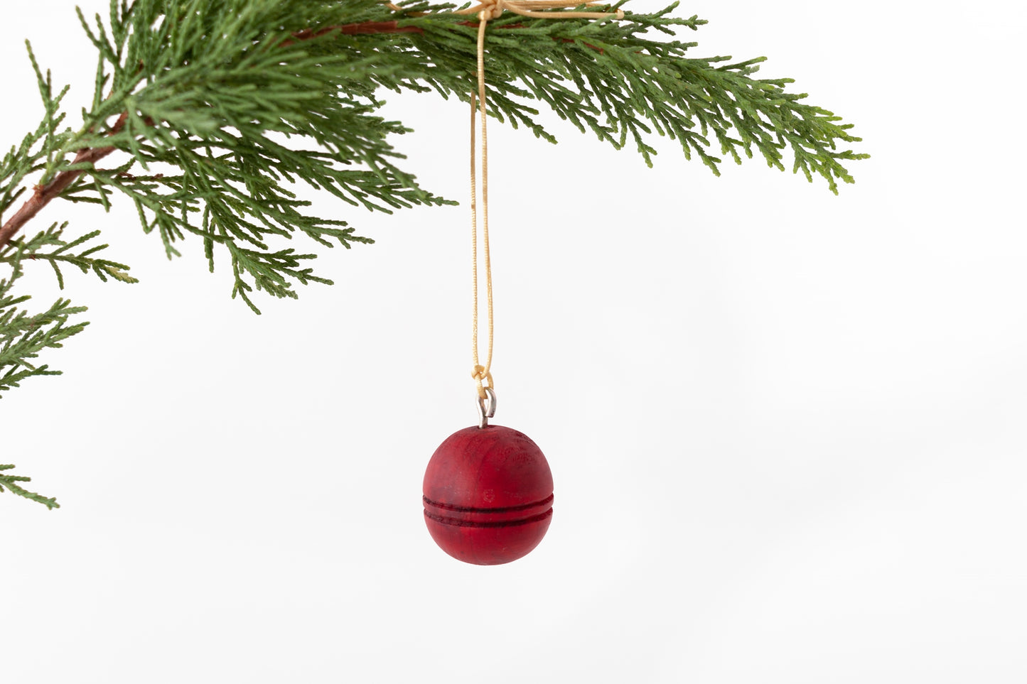 Red Ball Teardrop Christmas Ornament