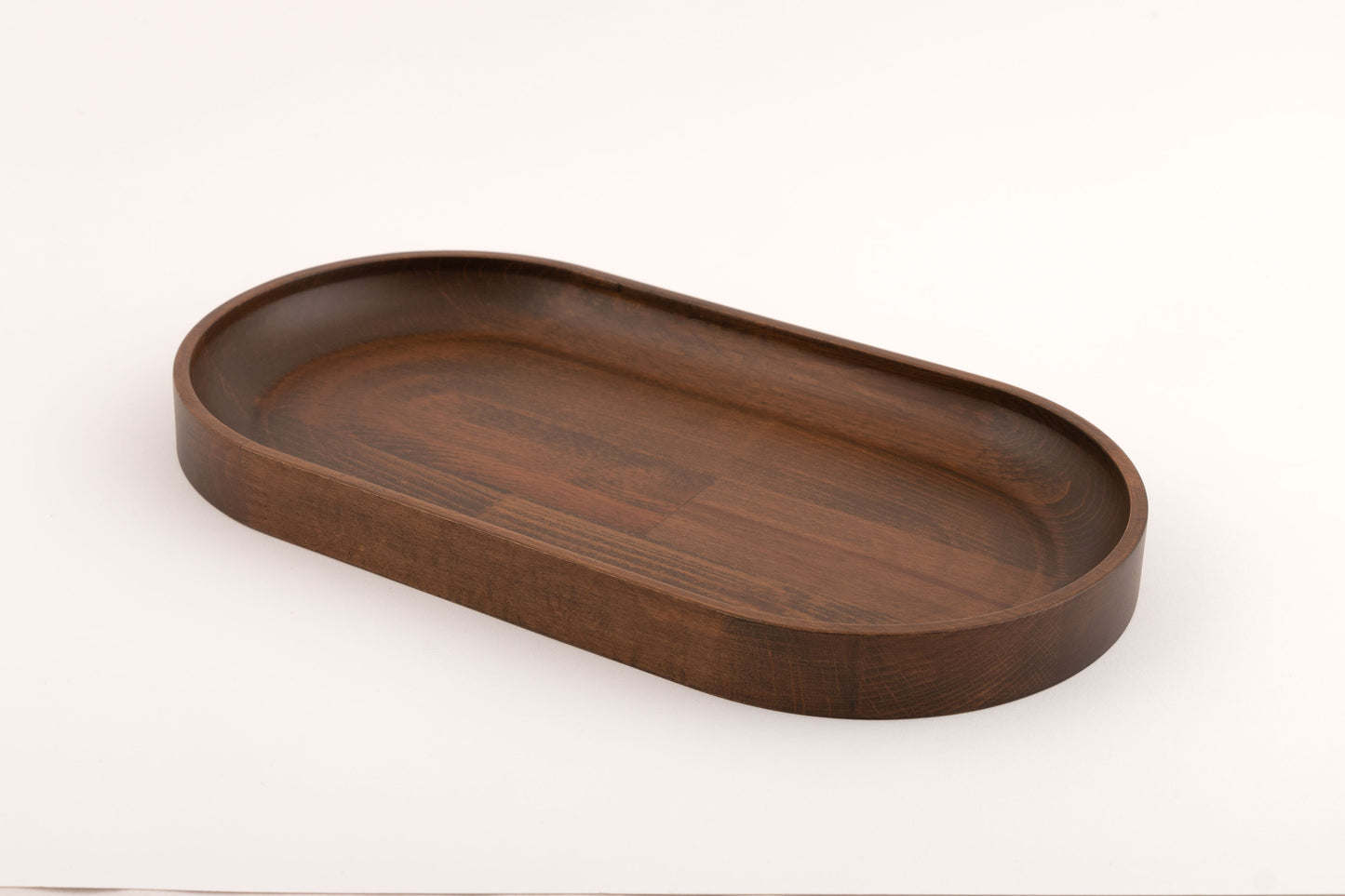 Oval Valet Tray, Walnut Stained