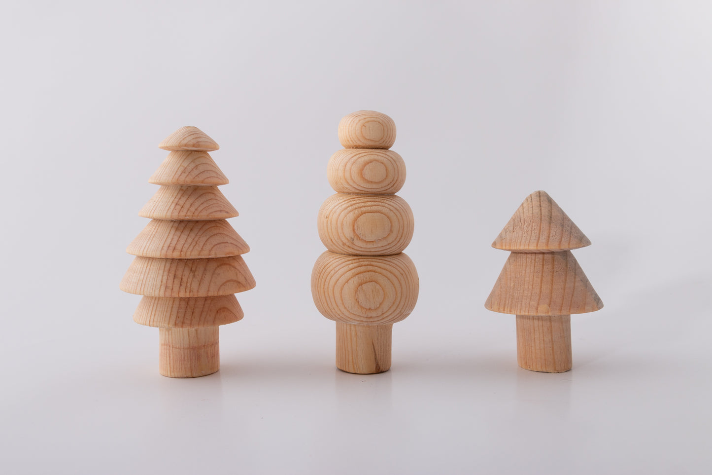 Wooden Christmas Tree Set