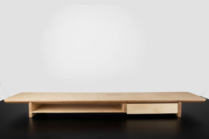 Dual Wooden Monitor Stand for Desk