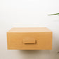 Scandinavian Oak Floating Bedside Table with One Drawer, Wall Mounted Nighstand with Wooden Handle