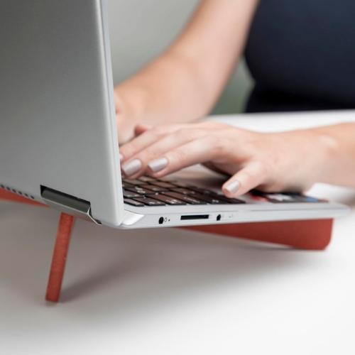 Portable Red Laptop Stand