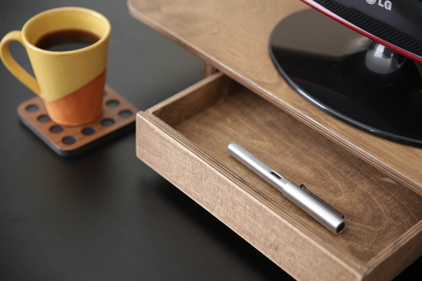 Wooden Monitor Stand for Desk